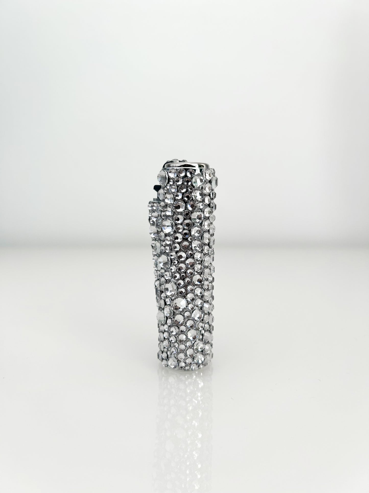 BEDAZZLED SILVER CLIPPER CASE