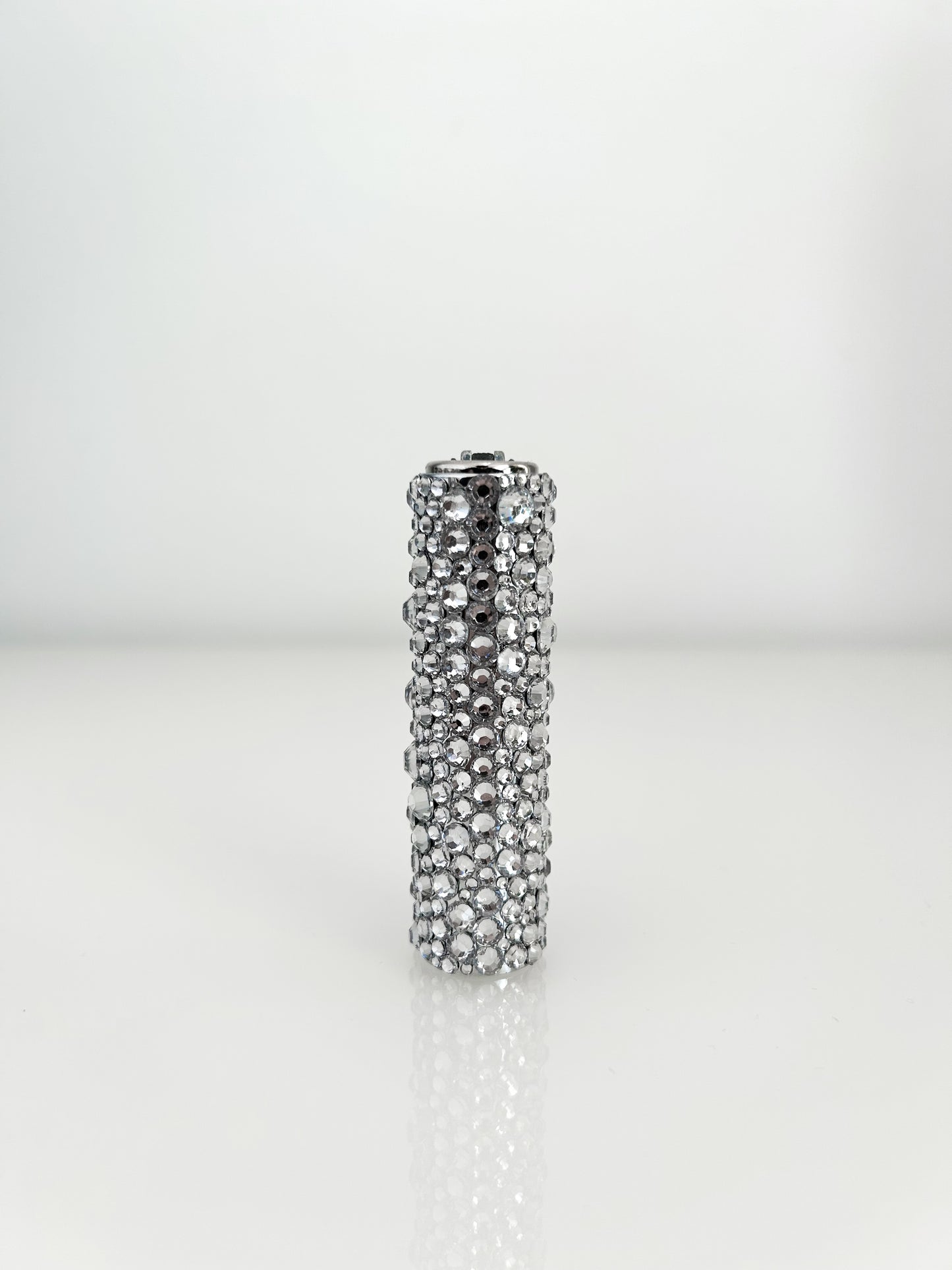 BEDAZZLED SILVER CLIPPER CASE