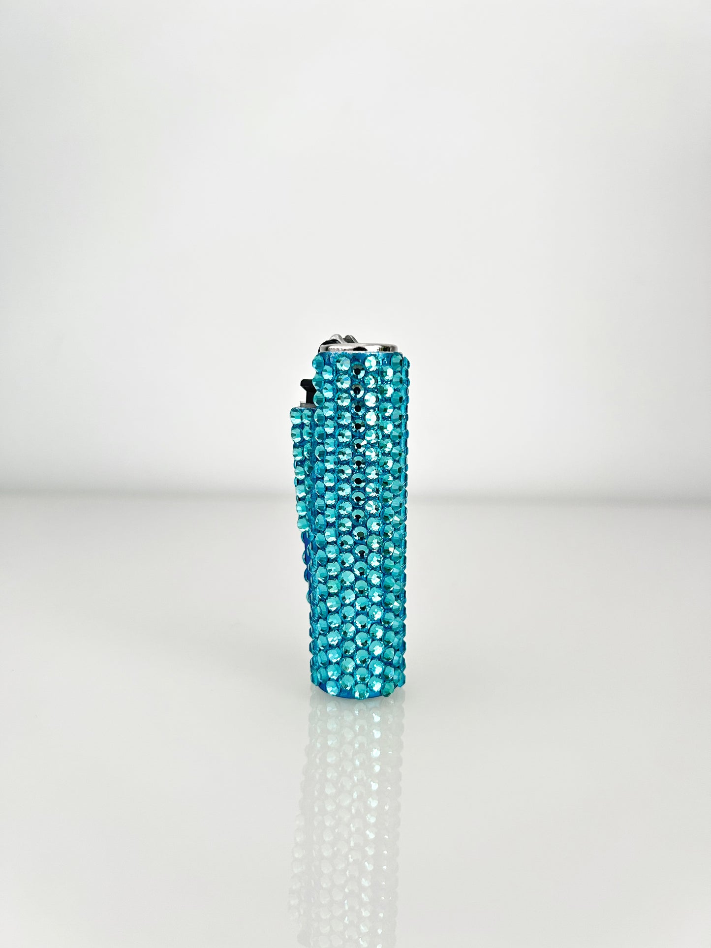 BEDAZZLED LIGHT BLUE CLIPPER CASE