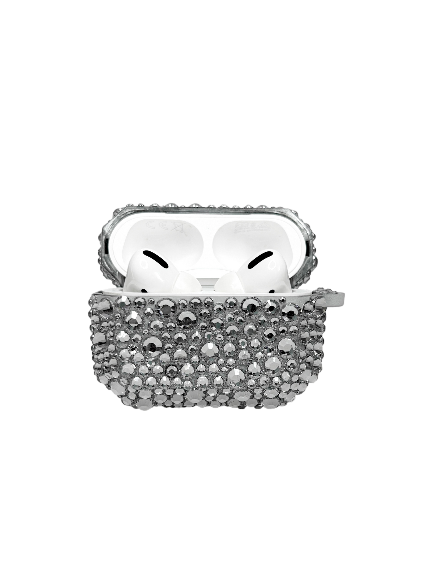 SILVER BEDAZZLED AIRPODS CASE