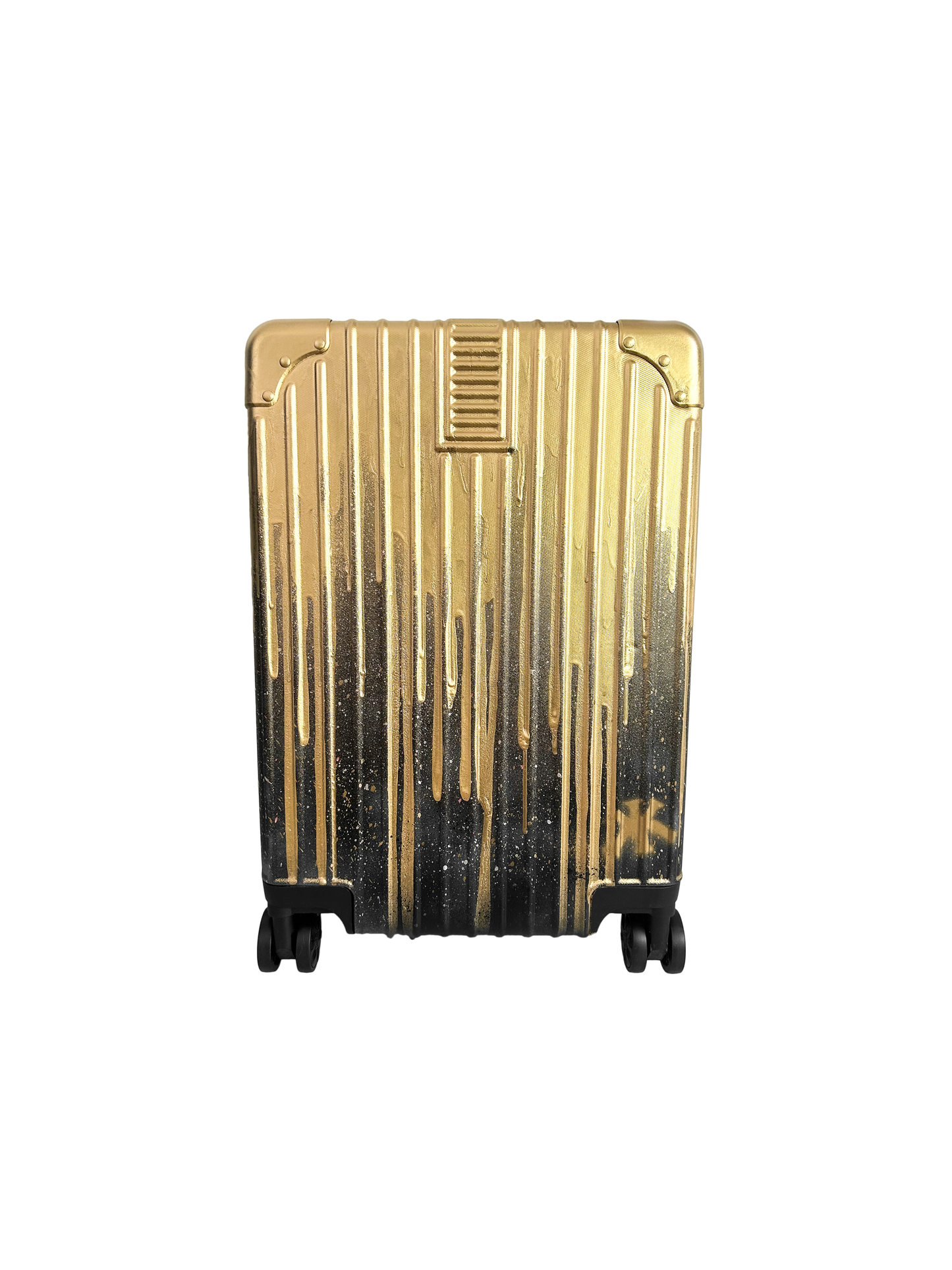 GOLDEN DRIPPY SUITCASE