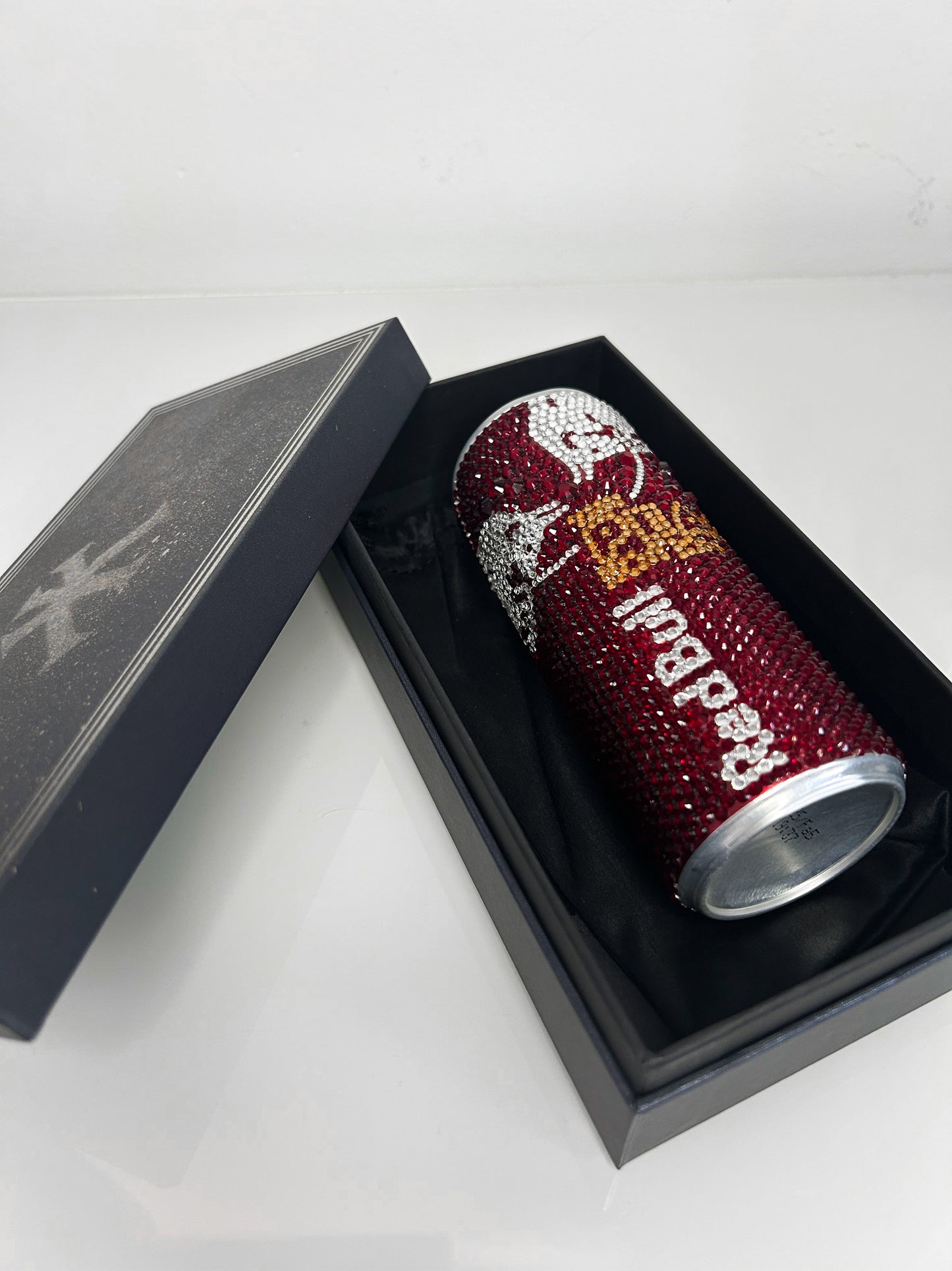 BEDAZZLED PEACH RED BULL