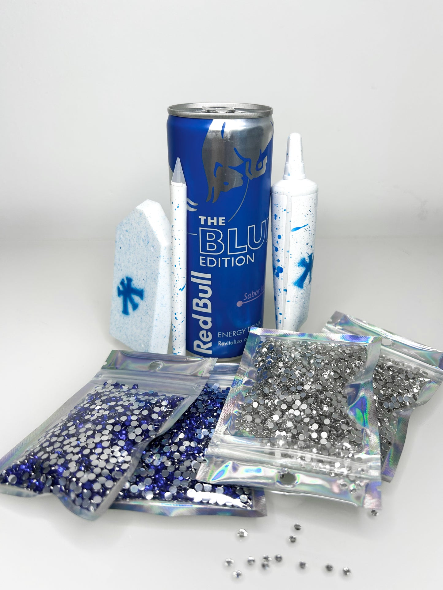 BLUE RED BULL BEDAZZLE KIT
