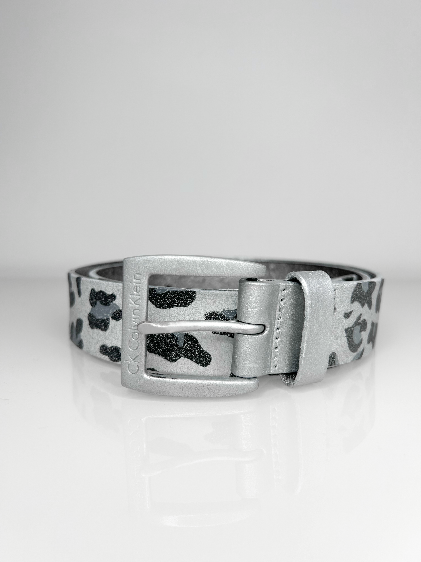 WHITE LEOPARD BELT