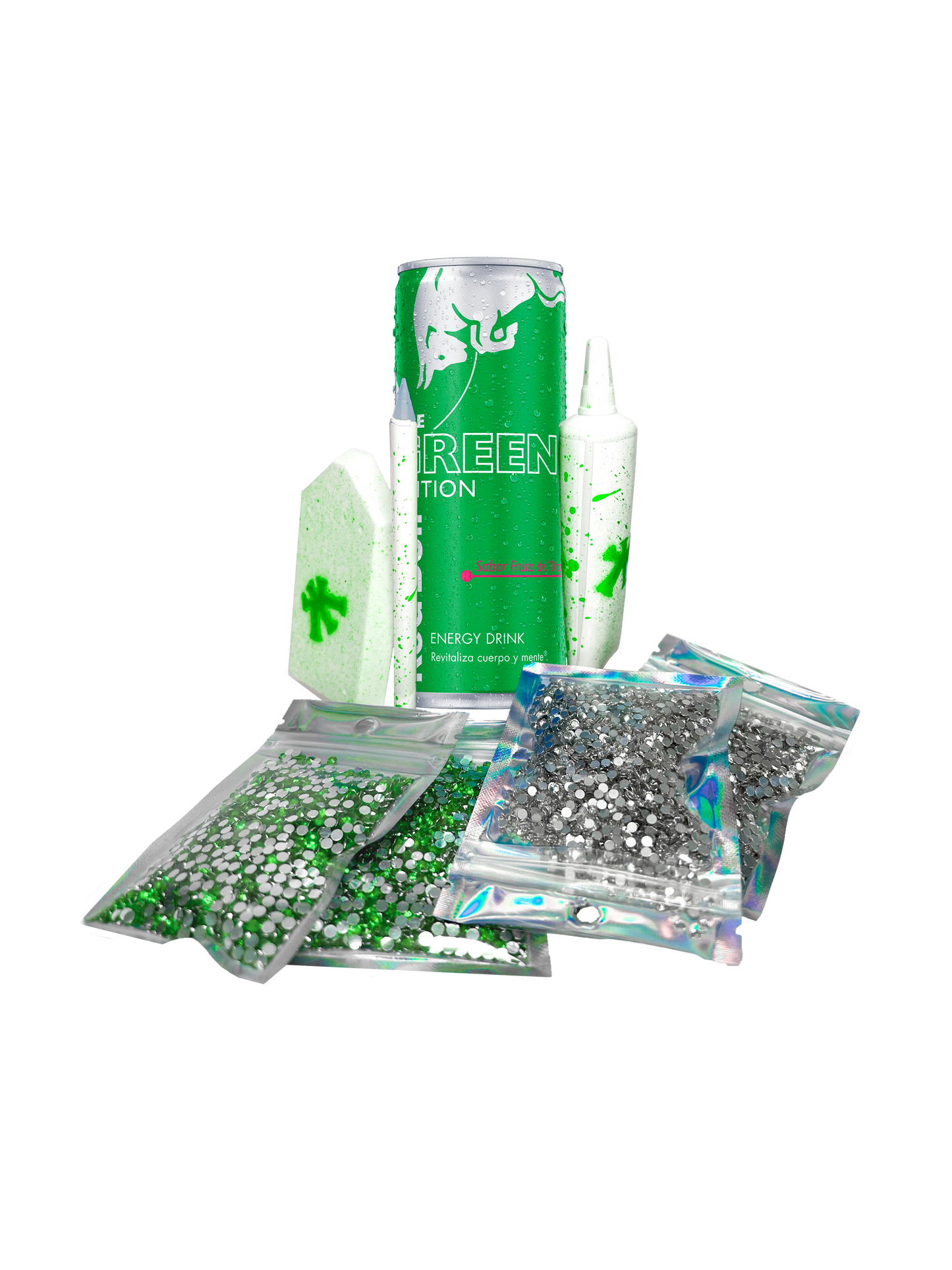 GREEN RED BULL BEDAZZLE KIT