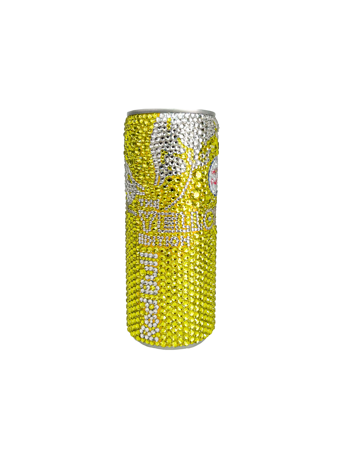 BEDAZZLED YELLOW RED BULL