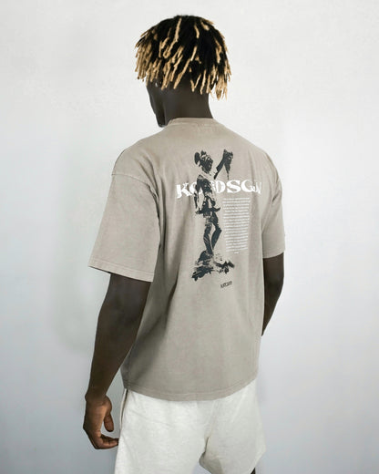 WASHED KHAKI TEE