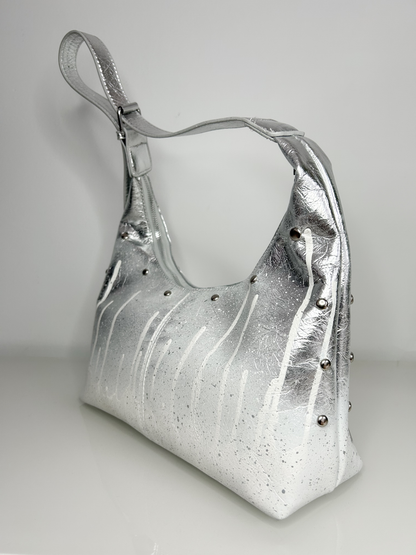 DRIPPY SILVER BAG