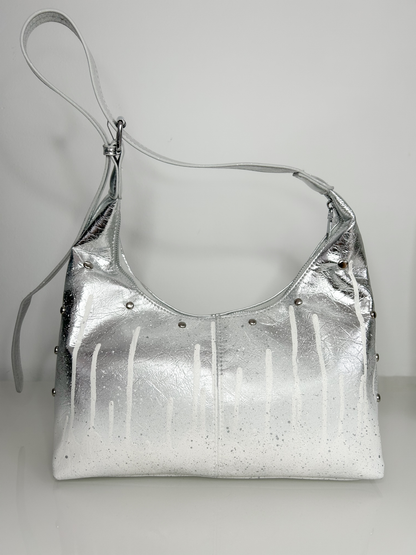 DRIPPY SILVER BAG