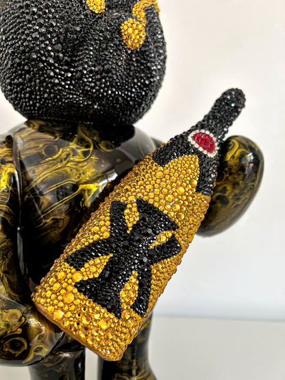 CRYSTAL CHAMPAGNE BEAR