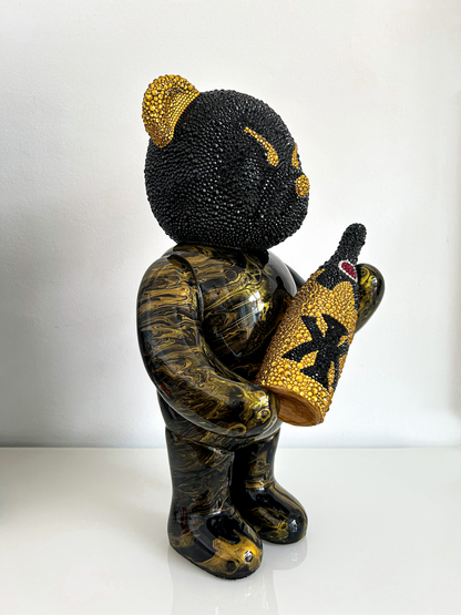 CRYSTAL CHAMPAGNE BEAR
