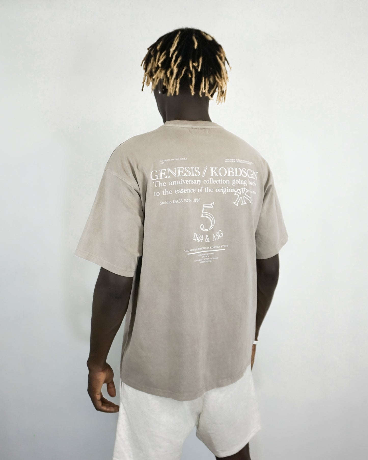 WASHED KHAKI TEE