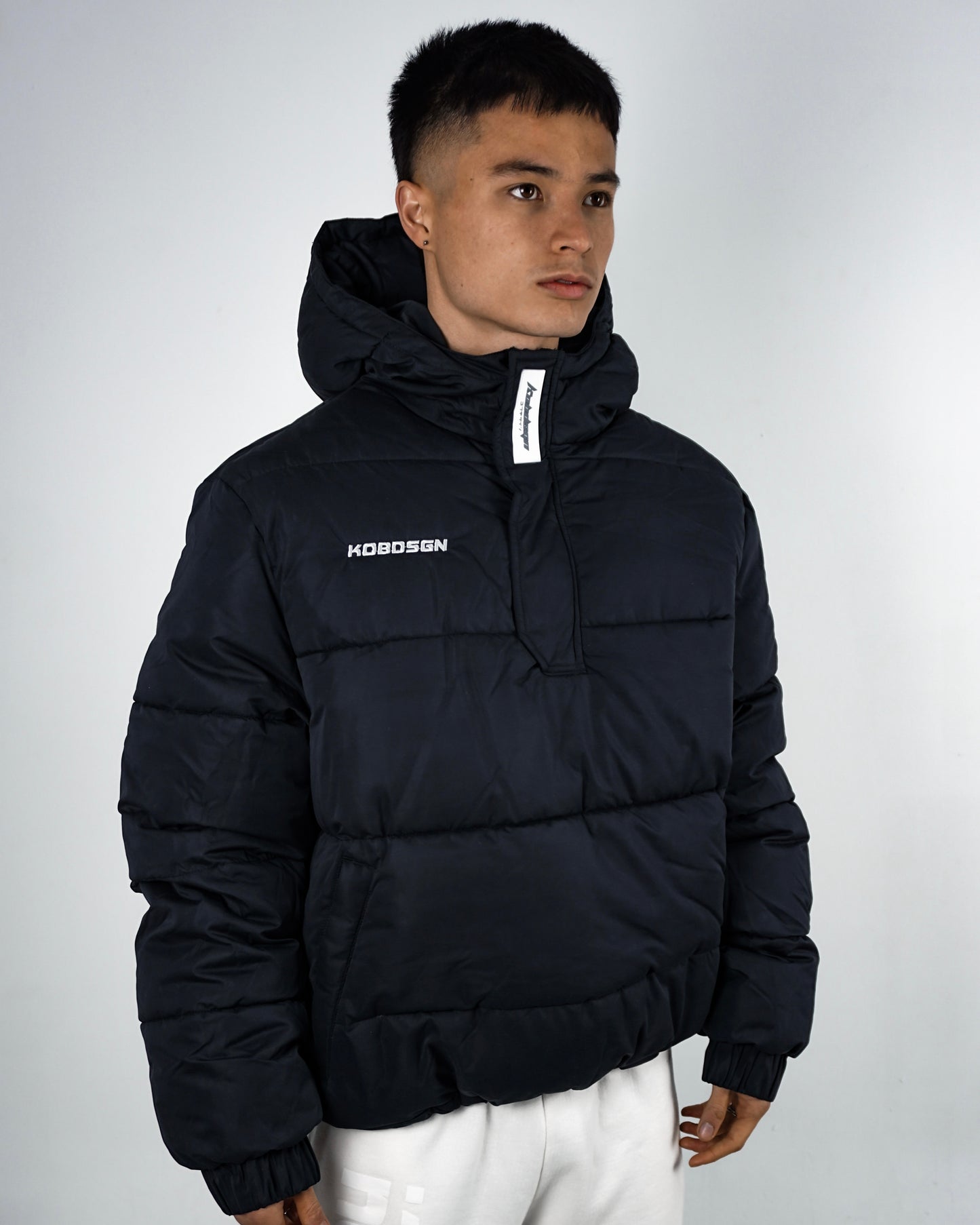 OBSIDIAN CROPPED PUFFER