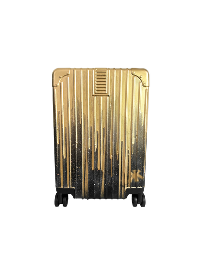 GOLDEN DRIPPY SUITCASE