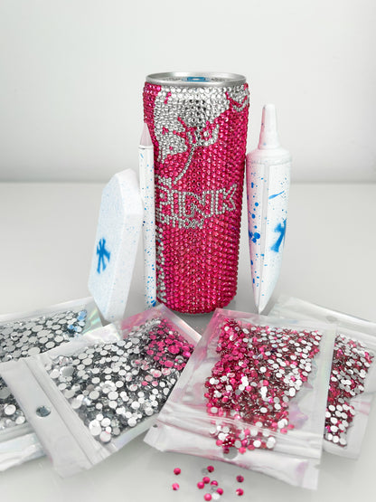PINK RED BULL BEDAZZLE KIT