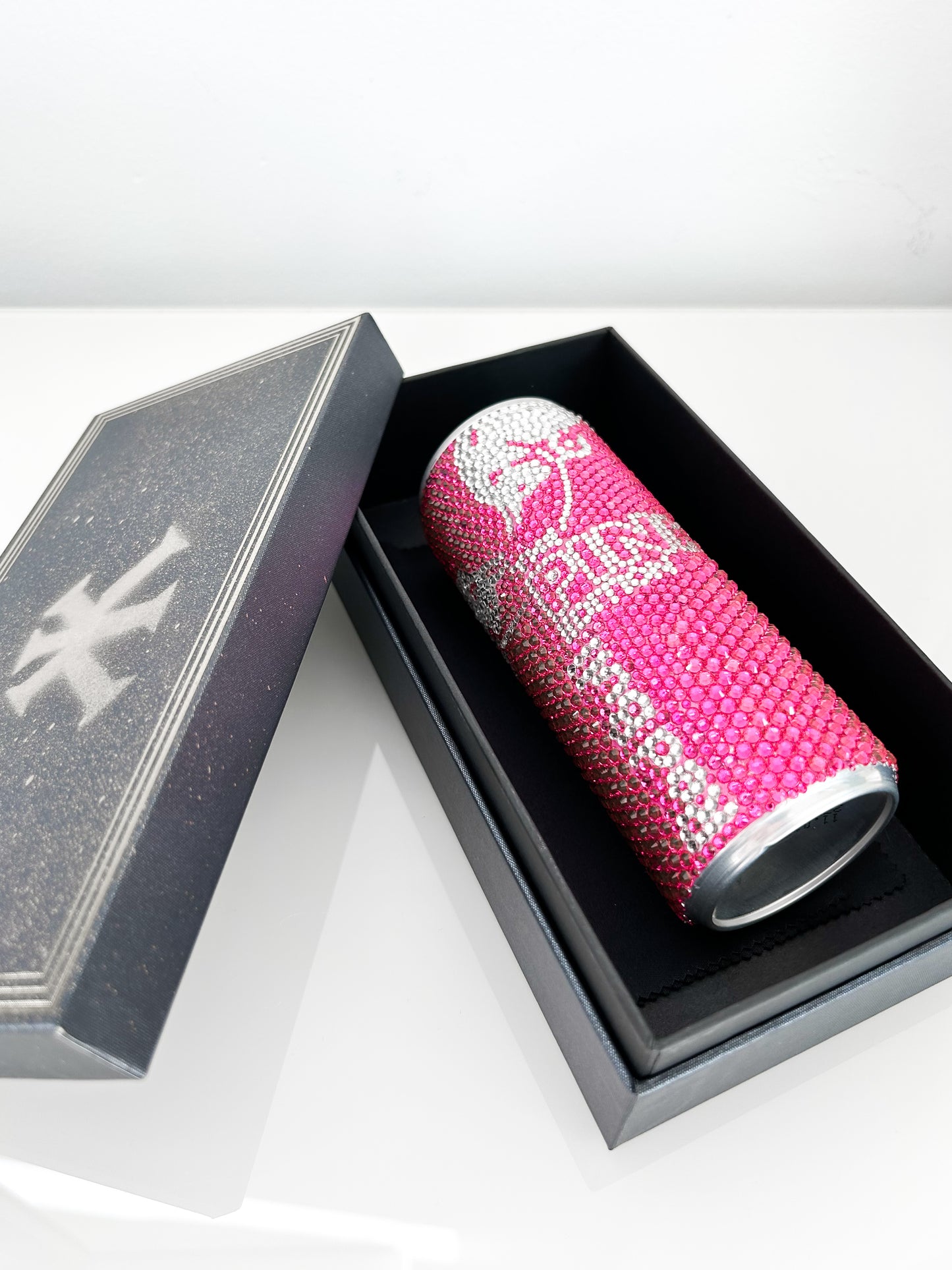 BEDAZZLED PINK RED BULL