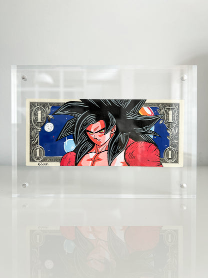 "GOKU SSJ4" DOLLAR BILL