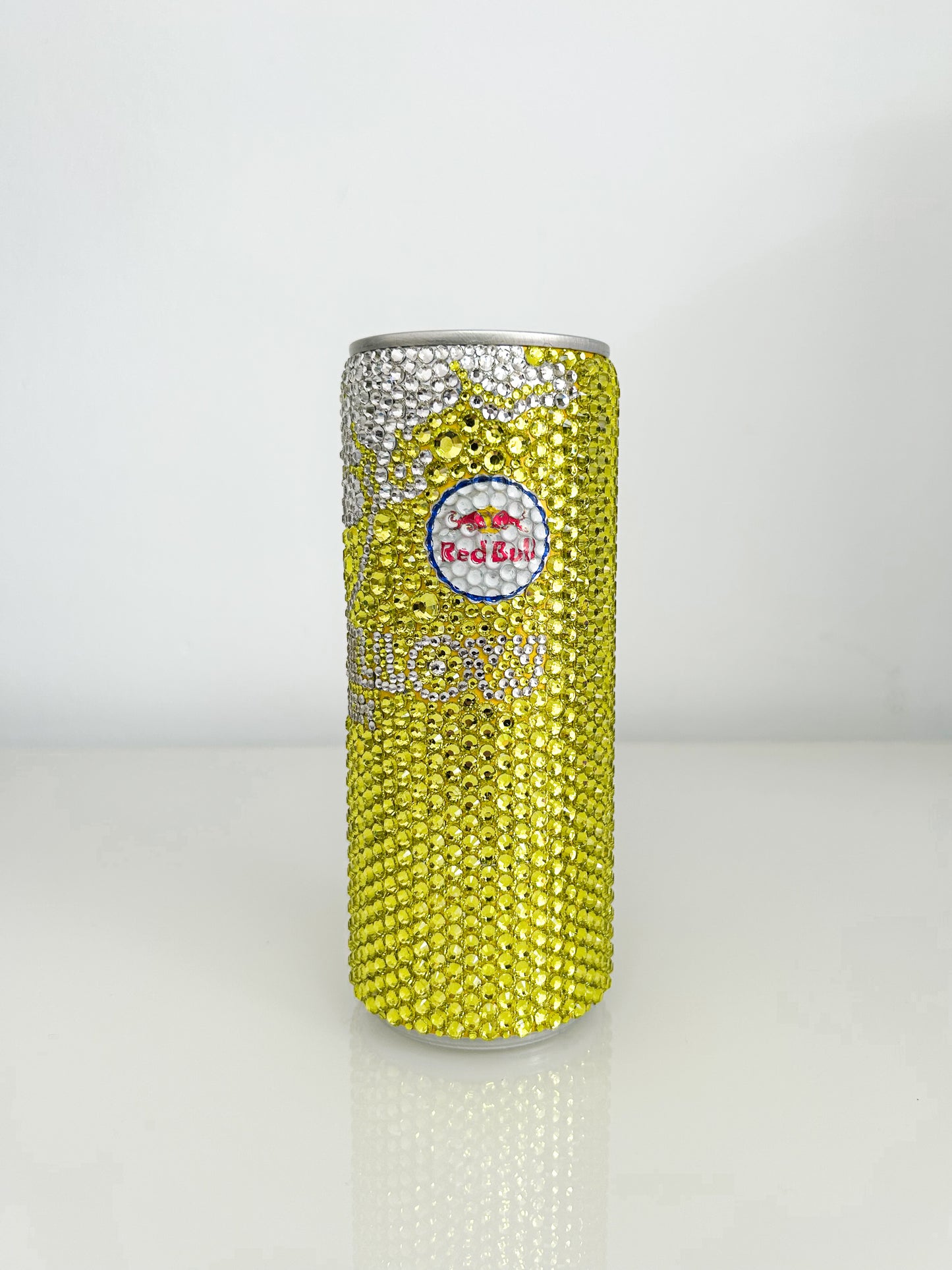 BEDAZZLED YELLOW RED BULL