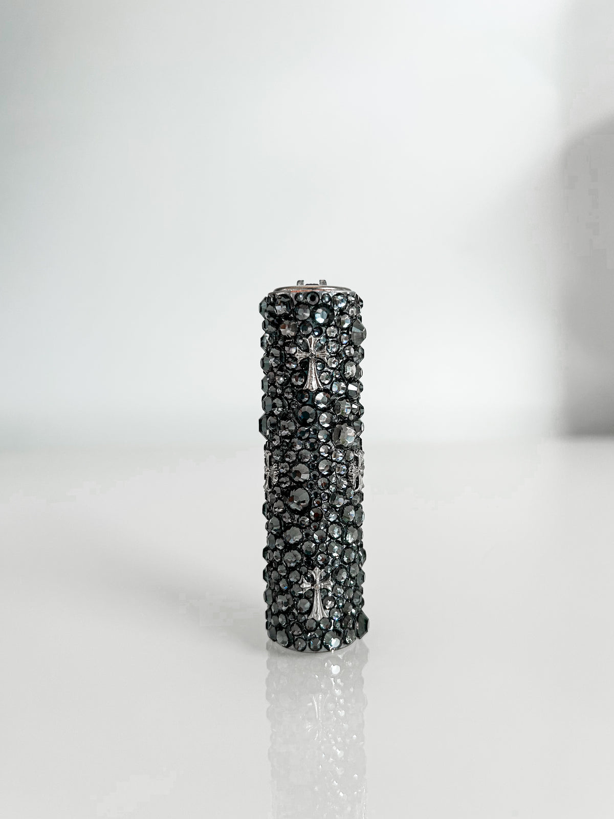 BEDAZZLED CHROME CLIPPER CASE