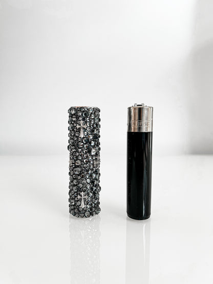 BEDAZZLED CHROME CLIPPER CASE