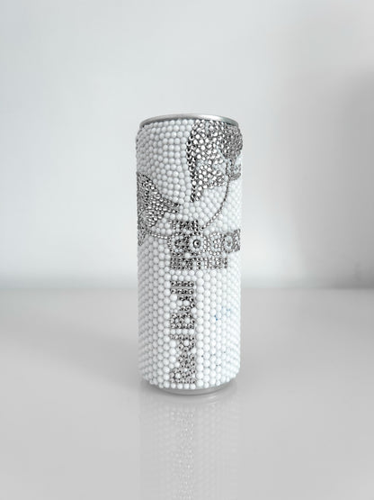 BEDAZZLED WHITE RED BULL