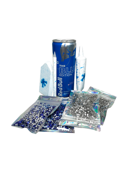BLUE RED BULL BEDAZZLE KIT