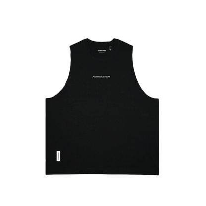 BLACK SLEEVELESS TEE