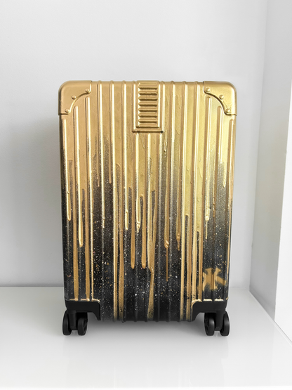 GOLDEN DRIPPY SUITCASE