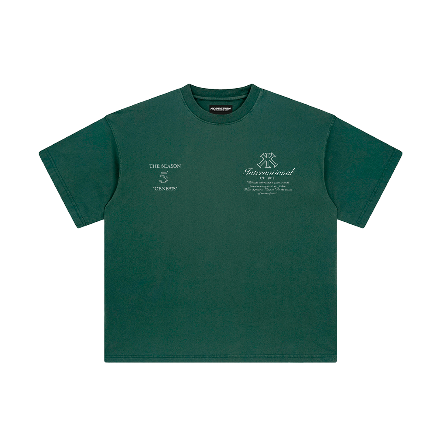 DAEDALUS WASHED DARK GREEN TEE