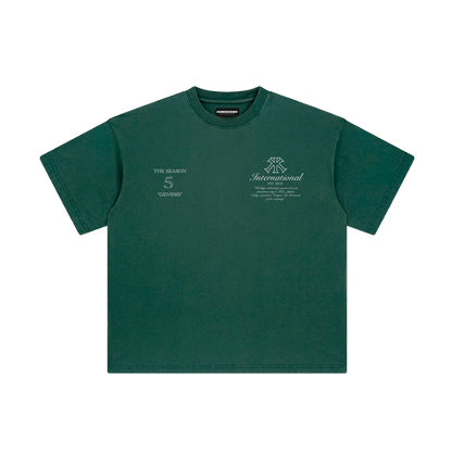 DAEDALUS WASHED DARK GREEN TEE