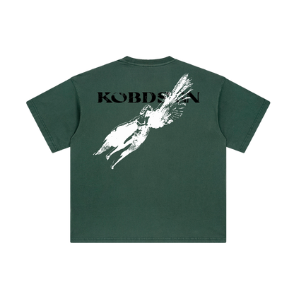 DAEDALUS WASHED DARK GREEN TEE