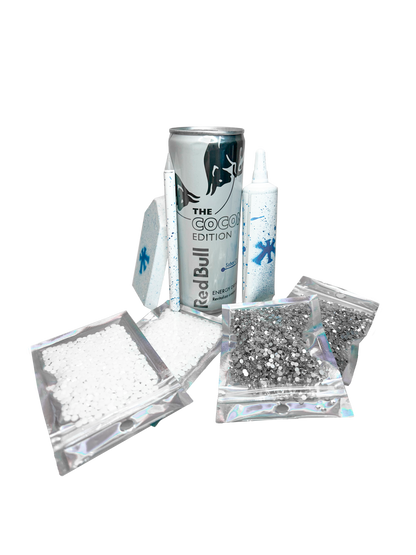 WHITE RED BULL BEDAZZLE KIT