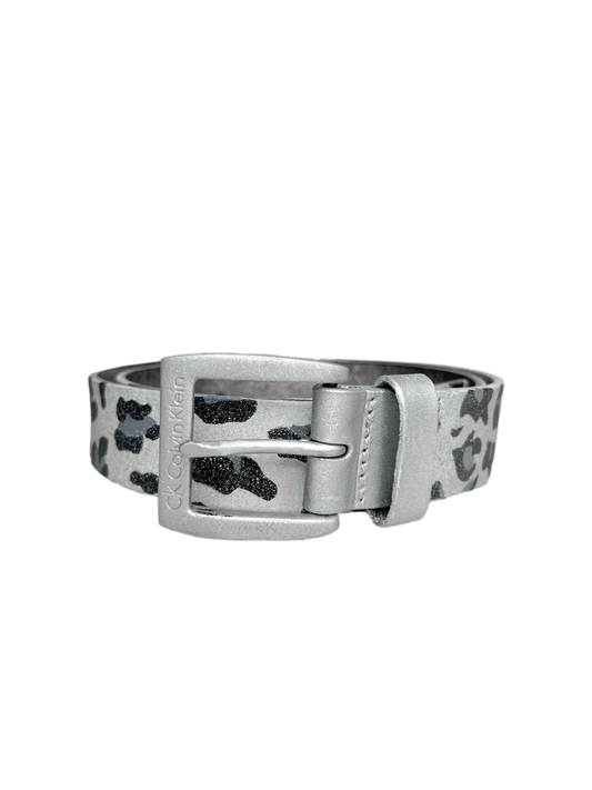 WHITE LEOPARD BELT