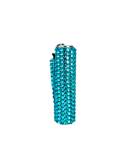 BEDAZZLED LIGHT BLUE CLIPPER CASE