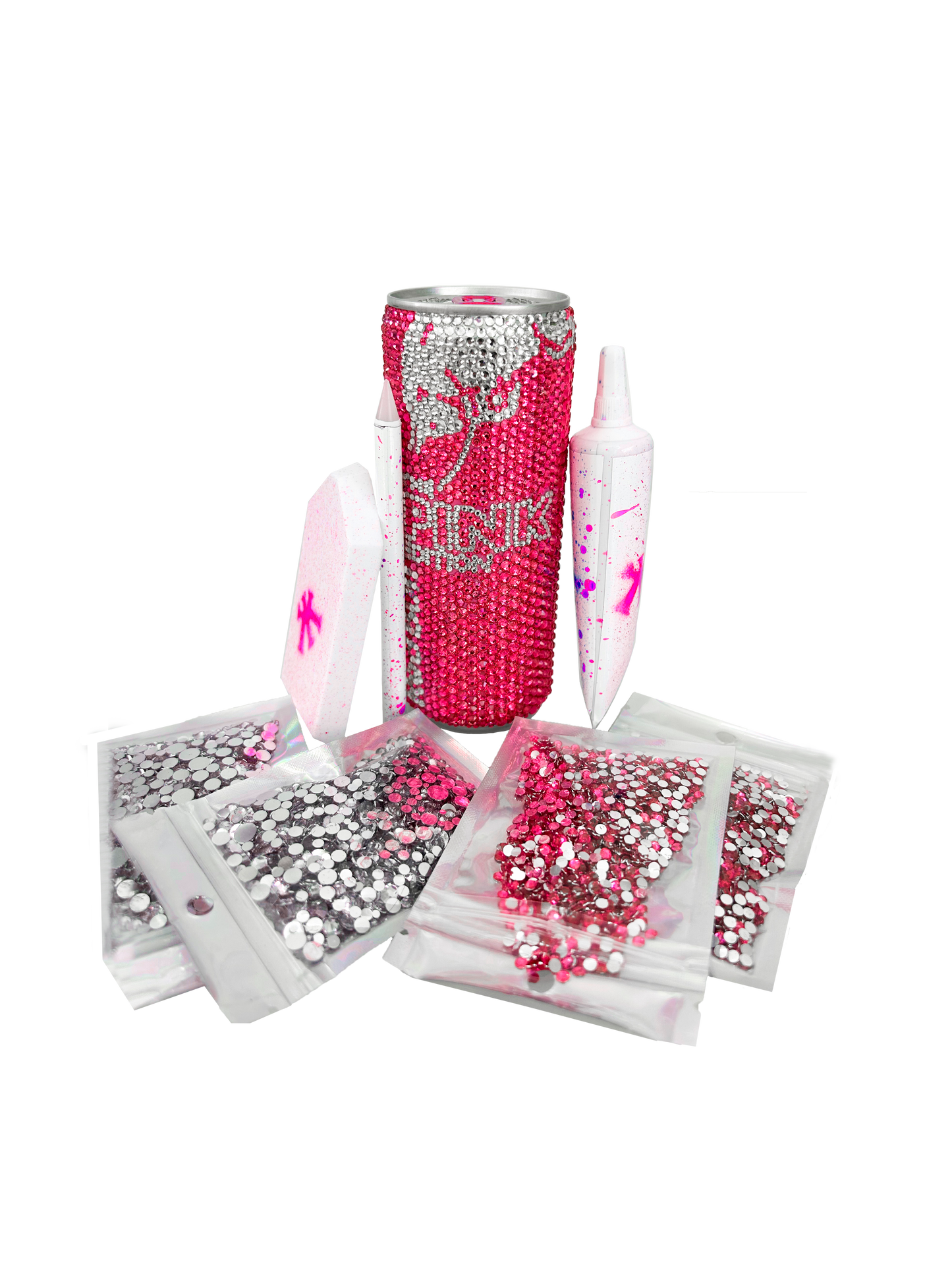 PINK RED BULL BEDAZZLE KIT
