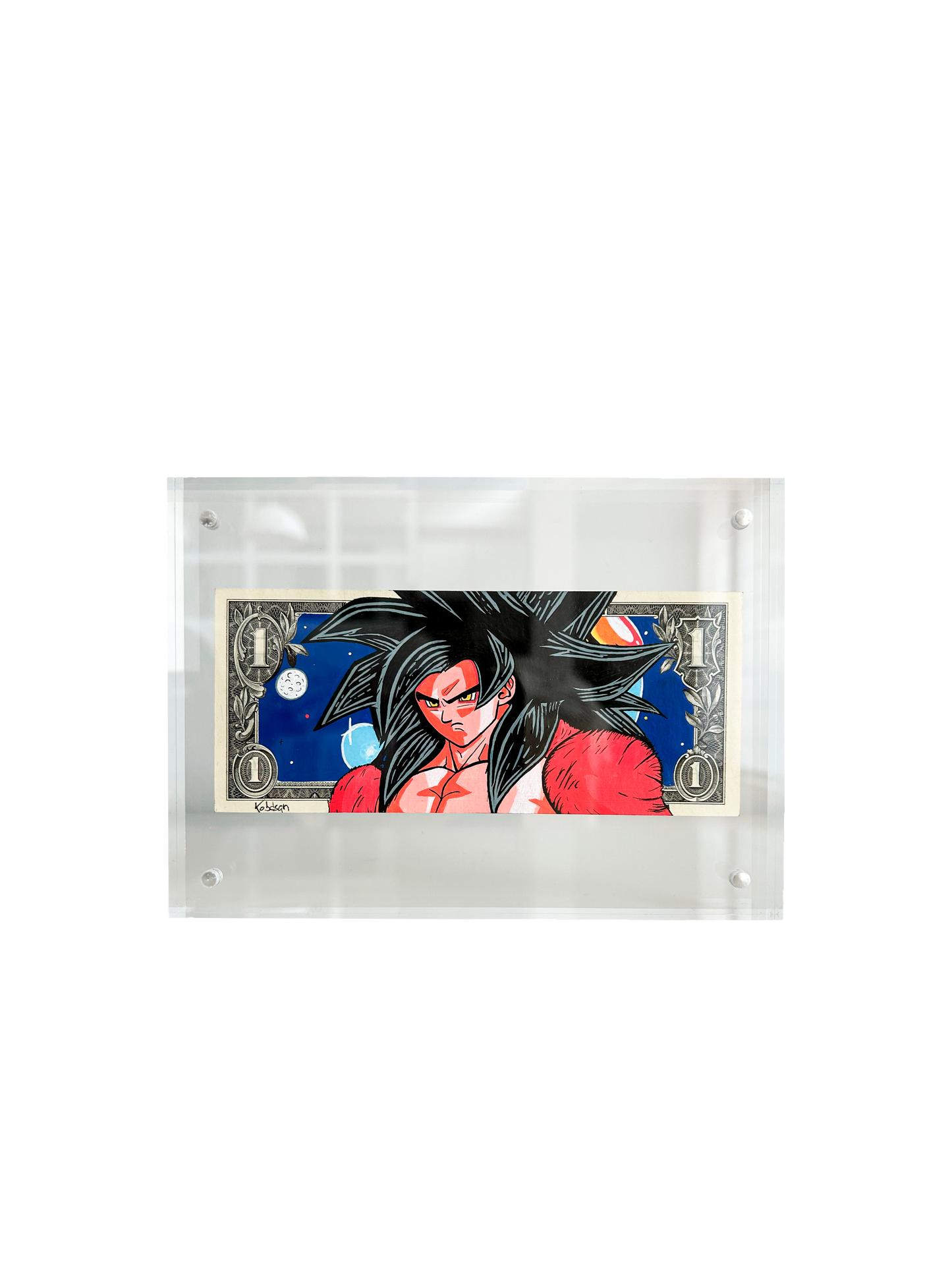 "GOKU SSJ4" DOLLAR BILL