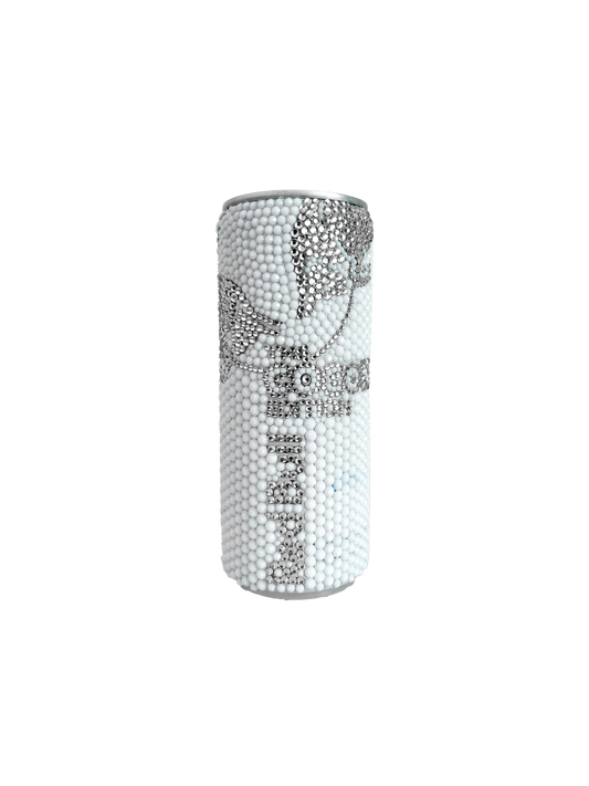BEDAZZLED WHITE RED BULL