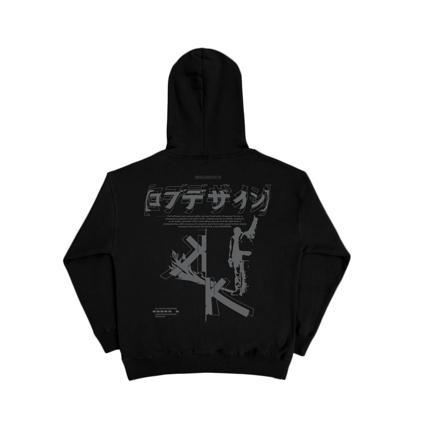 JET BLACK HOODIE