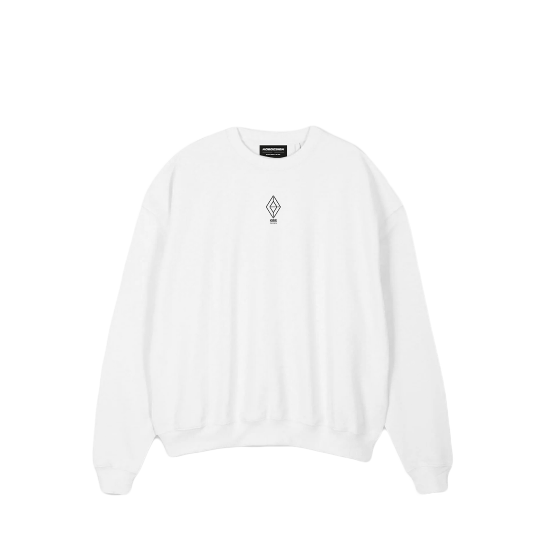 WHITE ESSENCE CREWNECK