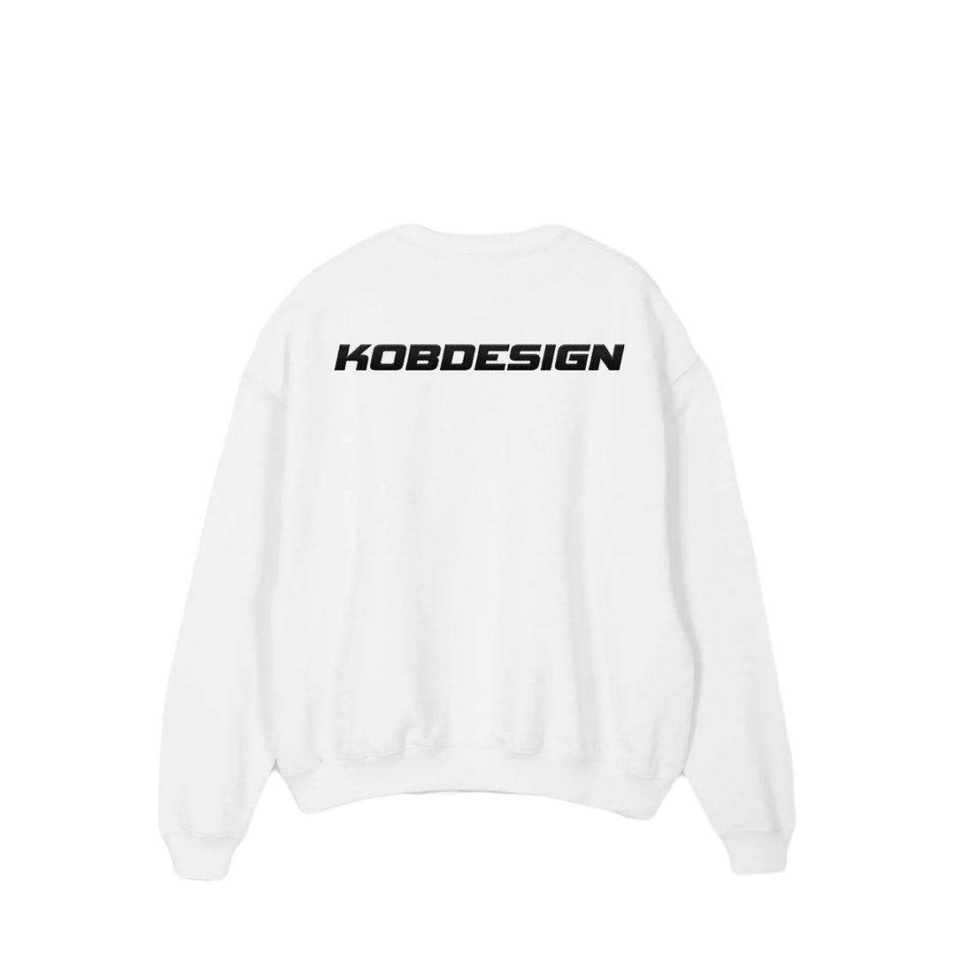 WHITE ESSENCE CREWNECK